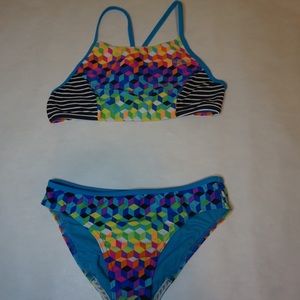 Two Piece Geometric Bikini